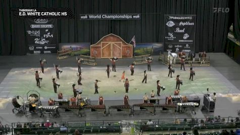 E.D. White Catholic HS "Thibodaux LA" at 2025 WGI Percussion/Winds World Championships