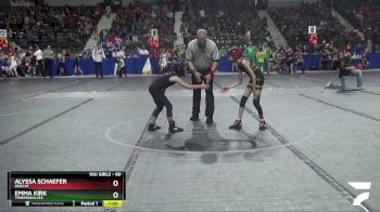 60 lbs Quarterfinal - Emma Kirk, Timberwolves vs Alyssa Schaefer, Bobcat