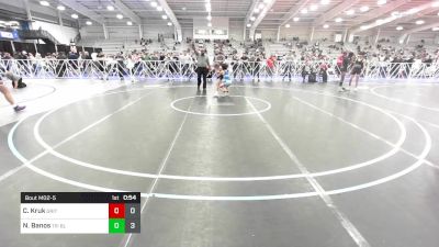 85 lbs Rr Rnd 2 - Chase Kruk, Grit Mat Club Red vs Nick Banos, Triumph Maize