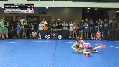 80 lbs Semis - Princeton Nunn, Cowboy Wrestling Club vs Bennett Dawson, Position Wrestling