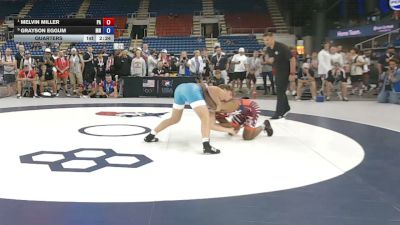 165 lbs Quarters - Melvin Miller, Pennsylvania vs Grayson Eggum, Minnesota