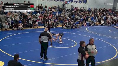 118 lbs Semifinal - Colin Zito, McQuiad Jesuit vs Jadiel Mercado, North Tonawanda