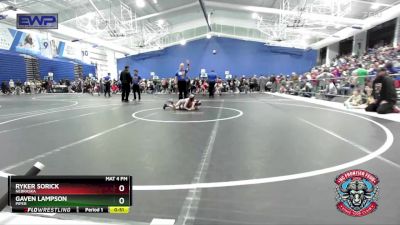 58 lbs Semifinal - Ryker Sorick, Nebraska vs Gaven Lampson, Piper