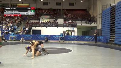 174 lbs Quarterfinal - Mike Slade, Wartburg vs Nolan Howell, Cornell College
