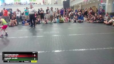 44 lbs Quarterfinal - Weston Rouch, Tampa Bay Tigers vs Parker Sauer, Ssaw