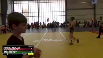 100 lbs Round 3 - Evan Dingwall, Midwest Maniacs vs Mitchell Rowland, NCWAY National Team