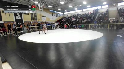 150 lbs Consi Of 8 #2 - Declan Keefe, Danbury vs Dwyte Llewelyn, New Britain