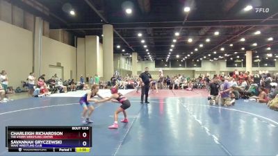 62 lbs Round 2 - Savannah Gryczewski, Wave Wrestling Club vs Charleigh Richardson, The Storm Wrestling Center