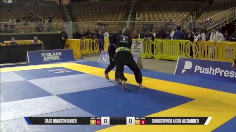 Gage Braxton Baker vs Christopher Aiden Alexander 2025 Pan Jiu Jitsu IBJJF Championship