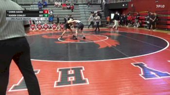 150 lbs 3rd Place Match - Chris Davis, Iowa City, City High vs Kaden Conley, Ankeny Centennial