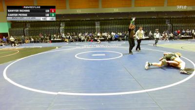 113 lbs Consi Of 32 #1 - Sawyer Richins, Lehi vs Carter Petrie, Liberty