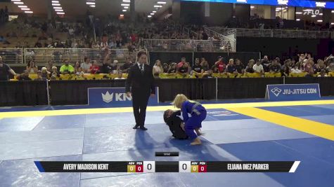 Eliana Inez Parker vs Avery Madison Kent 2025 Pan Kids Jiu-Jitsu IBJJF Championship