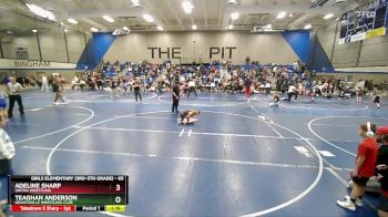 65 lbs Round 2 - Adeline Sharp, Uintah Wrestling vs Teaghan Anderson, Grantsville Wrestling Club