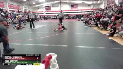 45-50 lbs Round 1 - Easton Williams, Hurricane Wrestling Academy vs Joel Denton, Buchanan County Wrestling Club