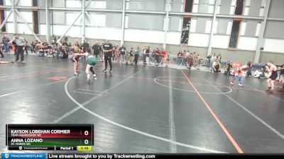 74-76 lbs Round 3 - Kayson Lobehan Cormier, Team Aggression WC vs Anna Lozano, St. Maries WC