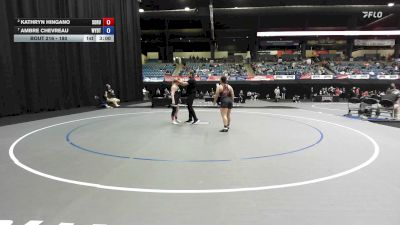 180 lbs Quarterfinal - Ambre Chevreau, Wayland Baptist vs Kathryn Hingano, Southern Oregon