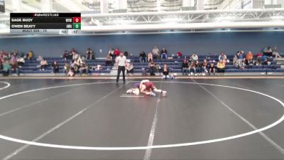 75 lbs Cons. Round 3 - Owen Beaty, Ace Wrestling Academy vs Sage Buoy, Winner Youth Wrestling