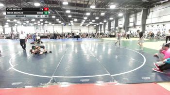 100 lbs Rr Rnd 3 - Kyle Melillo, CTWHALE Beluga - MS vs Erick Mateus, RedNose Wrestling School - MS