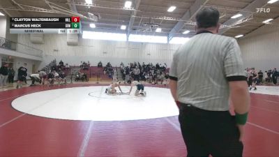 132 lbs Semifinal - Clayton Waltenbaugh, Hill School vs Marcus Heck, Wyoming Seminary