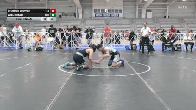132 lbs Semifinal - Braiden Weaver, E.D.I.T.H - HSB vs Will Detar, Funk City - HSB