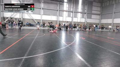 59.6-60.8 lbs Champ. Round 1 - Grayson Louie-Nomee, Coeur D'alene Tribal Warriors Wrestling Club vs Tarryn Anderson, Puyallup Wrestling Club