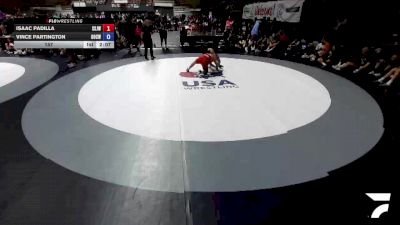 157 lbs Isaac Padilla, SJWA - San Joaquin Wrestling Association vs Vince Partington, OCWA - Orange County Wrestling Association