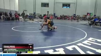 133 lbs Cons. Round 3 - Jake Giordano, The College Of New Jersey vs Frank DiEsso, Muhlenberg College