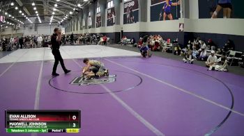 83 lbs Cons. Round 5 - Maxwell Johnson, All American Wrestling Club vs Evan Allison, Texans Wrestling Club