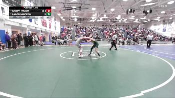 Boys 126 lbs Cons. Round 2 - Aaron Saucedo, Live Oak Boys vs Joseph Pulido, Saint Francis Boys