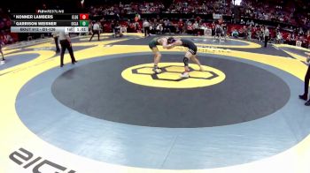 D1-126 lbs Quarterfinal - Garrison Weisner, Oregon Clay vs Konner Lambers, Elder