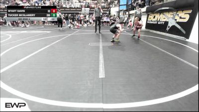 64 lbs Rr Rnd 2 - Wyatt Davis, Del City Little League Wrestling vs Tucker Mcglamery, Shelton Wrestling Academy