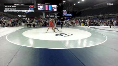 157 lbs Cons. Rd Of 32 - Hudson Babb, IL vs Geno Vargas, IL