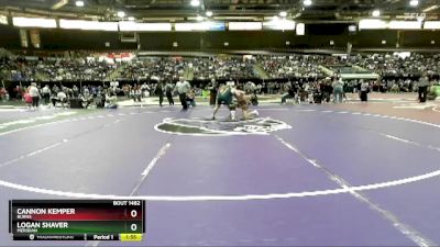 157 lbs Semifinal - Cannon Kemper, Burns vs Logan Shaver, Meridian