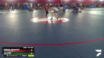 111-112 B Round 1 - Deegan Armagost, Wisconsin Rapids vs Kai Enos, Batavia