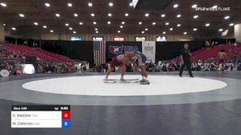 86 kg Semis - Owen Webster, Gopher Wrestling Club - RTC vs Marcus Coleman, Iowa