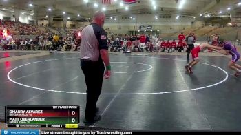 182 lbs Placement (4 Team) - Omaury Alvarez, Baylor School vs Matt Oberlander, Father Ryan