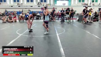 92 lbs 1st Place Match - Jaxson Hackett, Braves Wrestling Club vs Jacob Hald, Flagler Wrestling Club