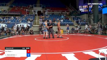 160 lbs Cons 64 #2 - Nicholas Pino, New York vs Luke Goncalves, Wyoming