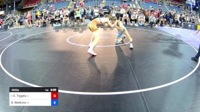 190 lbs Rnd Of 64 - Cain Tigges, IA vs Samuel Watkins, KS