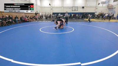 142 lbs Cons. Round 4 - Jeremiah Hinsley, Justin Garza vs John Schaezlein, Laguna Creek