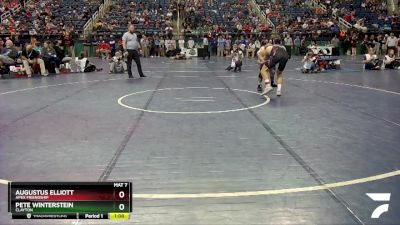 4A 157 lbs Quarterfinal - Pete Winterstein, Clayton vs Augustus Elliott, Apex Friendship