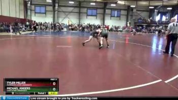 165 lbs Champ. Round 1 - Tyler Miller, Plymouth State University vs Michael Angers, Castleton University
