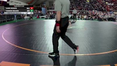 3A 175 lbs 3rd Place Match - Gabe Hooste, Malad vs Tannon Nelson, Aberdeen