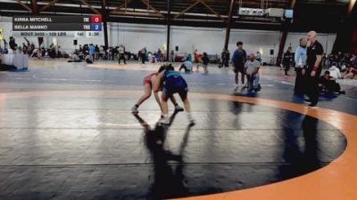 109 lbs Final - Kirra Mitchell, The Chicken Coop Wrestling Club vs Bella Manno, Tristate Training Center