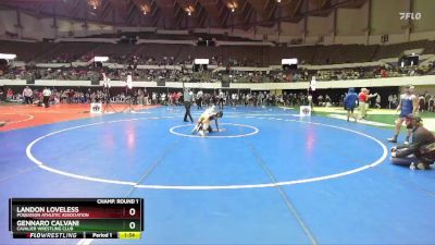 National 6-8 85 Champ. Round 1 - Gennaro Calvani, Cavalier Wrestling Club vs Landon Loveless, Poquoson Athletic Association