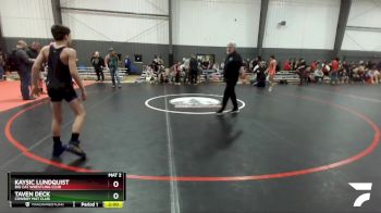 106 lbs Round 1 - Kaysic Lundquist, Big Cat Wrestling Club vs Taven Deck, Cowboy Mat Club