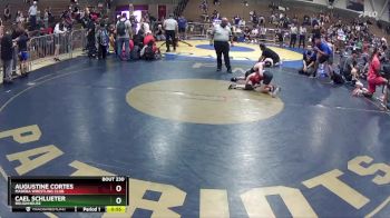 70 lbs Quarterfinal - Augustine Cortes, Madera Wrestling Club vs Cael Schlueter, Roughhouse