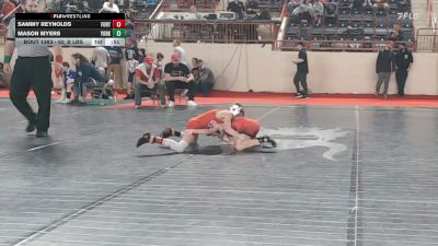 65_B lbs Consi Of 32 #2 - Sammy Reynolds, Fort Cherry vs Mason Myers, York Suburban