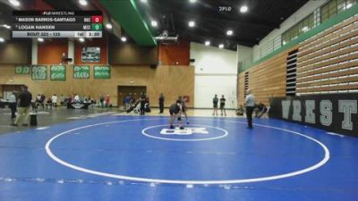 125 lbs Cons. Semi - Mason Barros-Santiago, Rio Hondo College vs Logan Hansen, Moorpark CCC