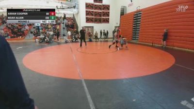 99-105 lbs Round 2 - Noah Allen, Cody Middle School vs Aidian Cooper, Riverton Middle School
